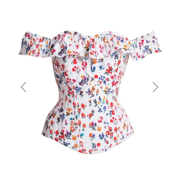 CORSET STORY FLORAL DITSY COTTON CORSET TOP - Picture 2 of 12